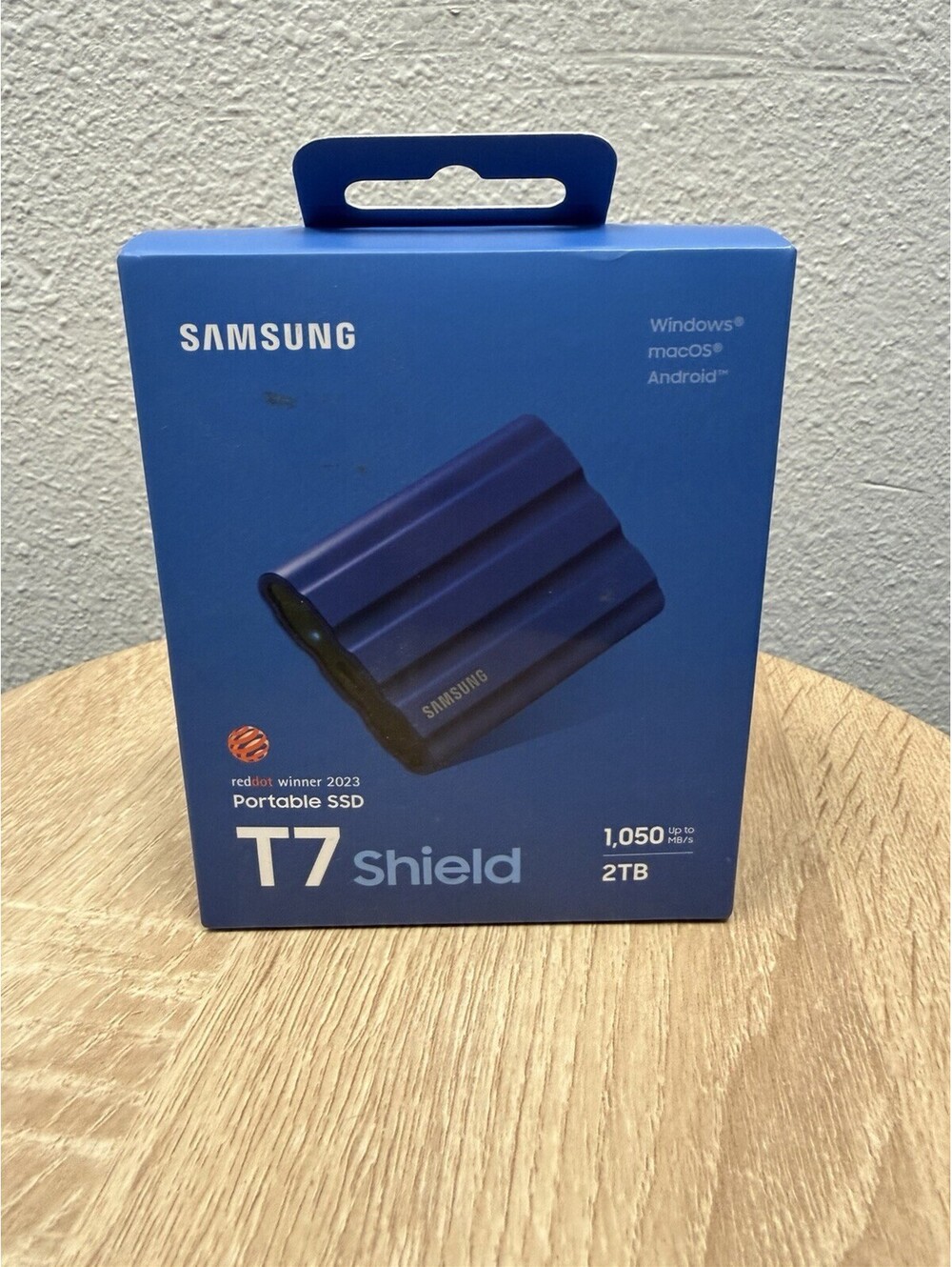 Brand New Samsung T7 Shield 2TB USB-C Portable External SSD - Blue (MU-PE2T0R)